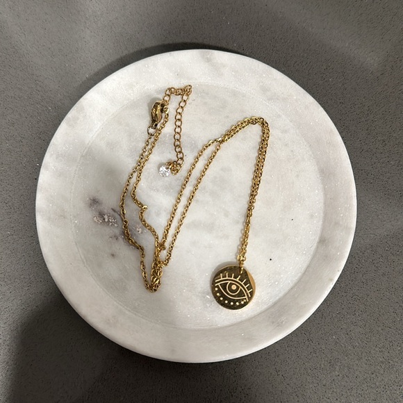 Evil Eye Gold Necklace - Picture 3 of 3